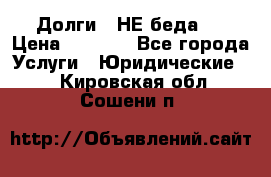 Долги - НЕ беда ! › Цена ­ 1 000 - Все города Услуги » Юридические   . Кировская обл.,Сошени п.